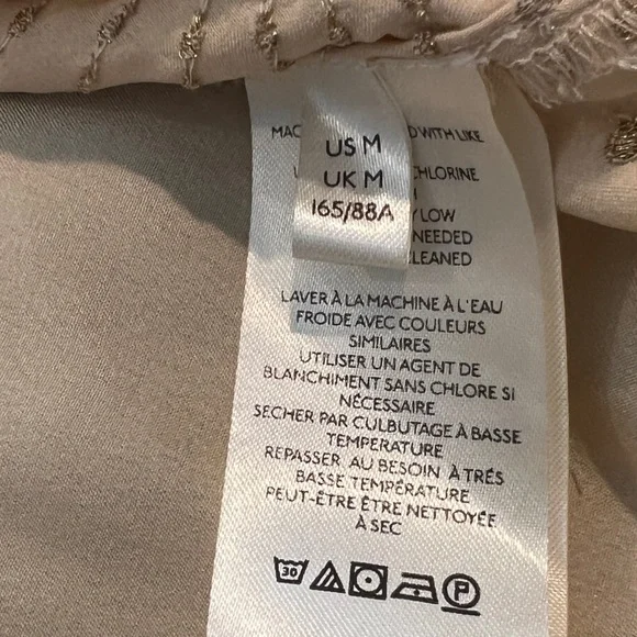 UO Cream and Gold Short Sleeve Shirt - Picture 5 of 6